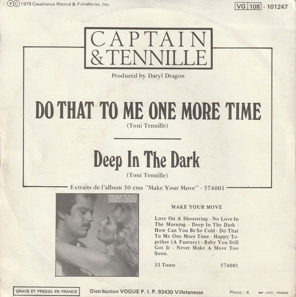 Captain And Tennille : Do That To Me One More Time (7", Single)