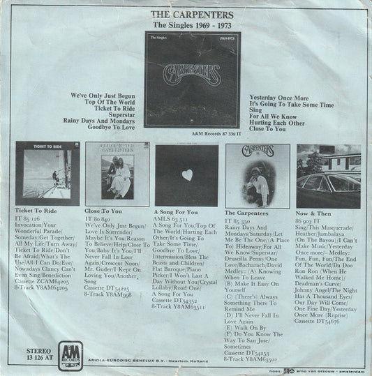 Carpenters : Jambalaya (On The Bayou) (7", Single)