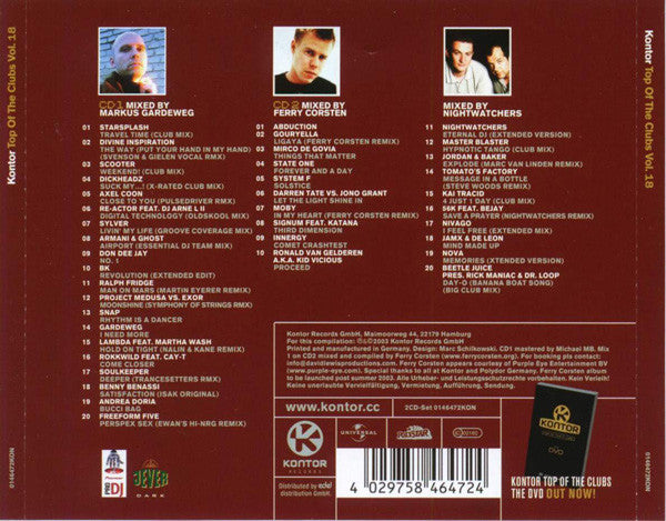 Various : Kontor - Top Of The Clubs Volume 18 (2xCD, Comp, Mixed)
