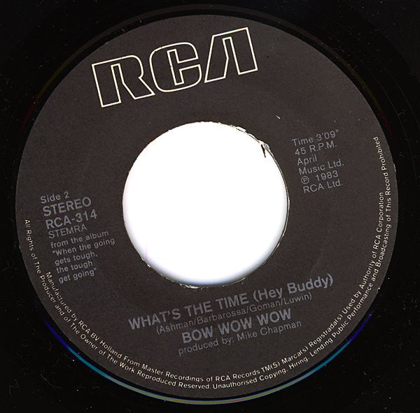 Bow Wow Wow : Do You Wanna Hold Me? (7", Single)