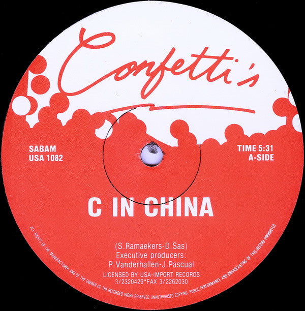 Confetti's : C In China (12")