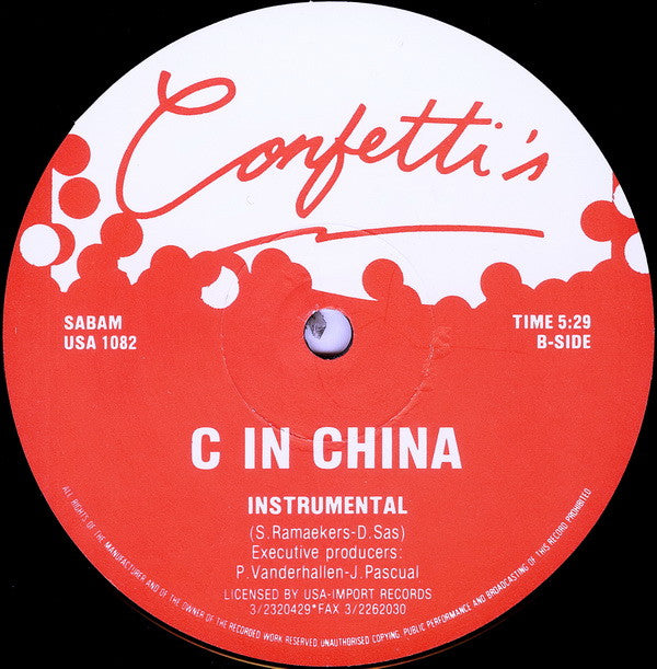 Confetti's : C In China (12")