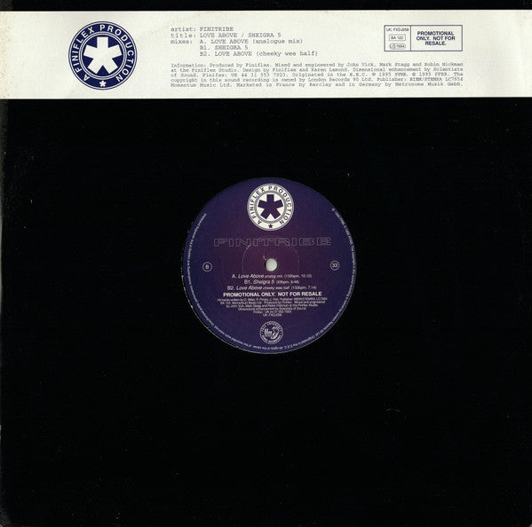 Finitribe : Love Above / Sheigra 5 (12", Promo)