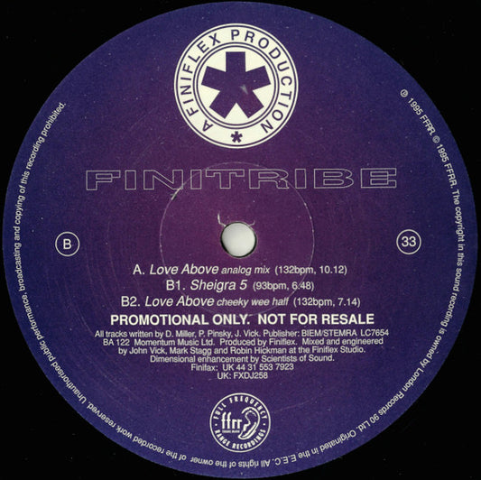 Finitribe : Love Above / Sheigra 5 (12", Promo)