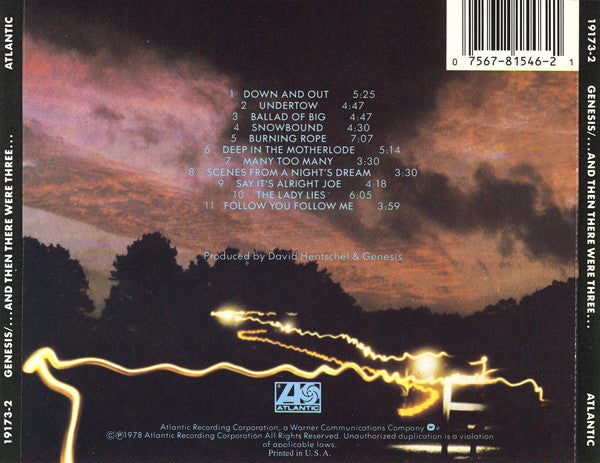 Genesis : ...And Then There Were Three... (CD, Album, RE, PDO)