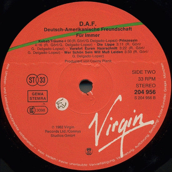 Deutsch Amerikanische Freundschaft : Für Immer (LP, Album)