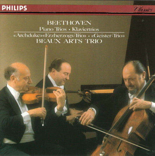 Ludwig van Beethoven, Beaux Arts Trio : Piano Trios = Klaviertrios: «Archduke» «Erzherzogs-Trio» · «Geister-Trio» (CD, Album)