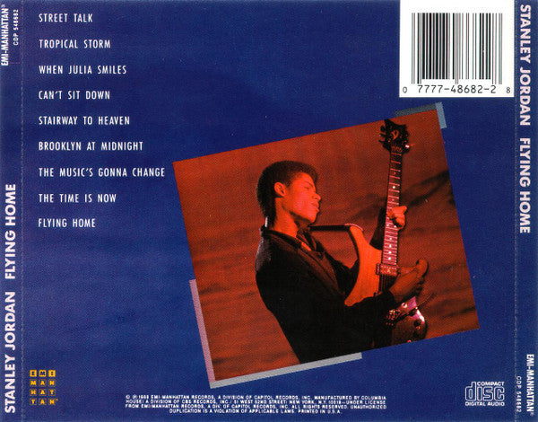 Stanley Jordan : Flying Home (CD, Album, Club)