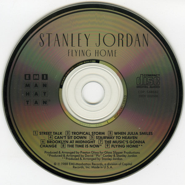 Stanley Jordan : Flying Home (CD, Album, Club)