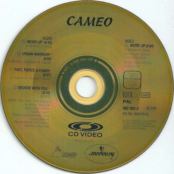 Cameo : Word Up! (CDV, 5", Single, PAL)