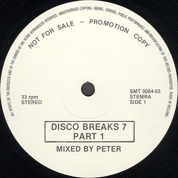 Various : Disco Breaks 7 (12", Mixed, Promo, Unofficial)