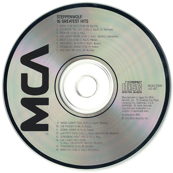 Steppenwolf : 16 Greatest Hits (CD, Comp, RE)
