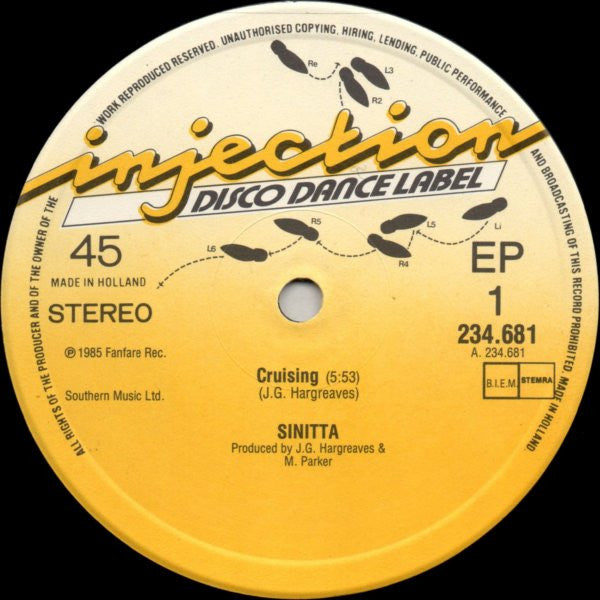 Sinitta : Cruising (12", EP)