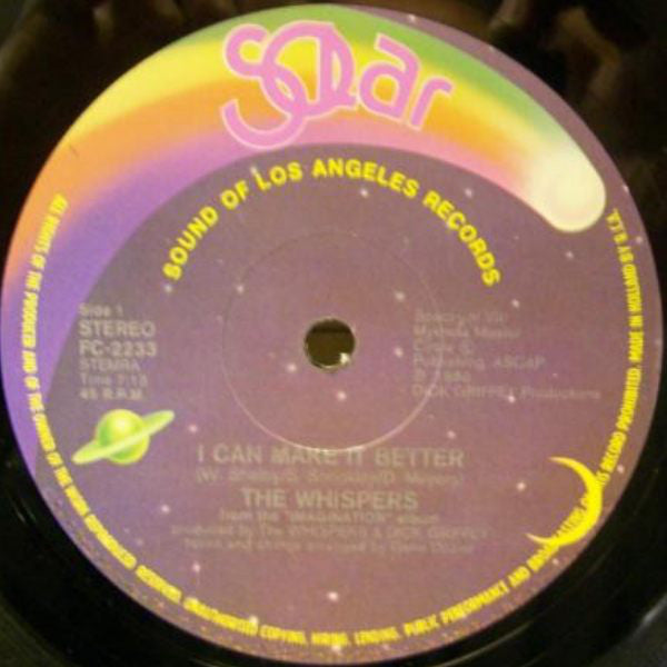 The Whispers : I Can Make It Better (12")