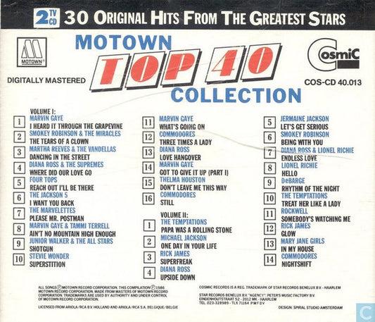 Various : Motown Top 40 Collection (2xCD, Comp)