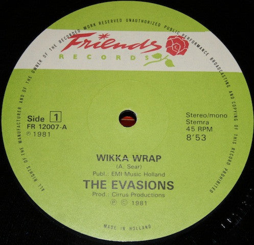 The Evasions : Wikka Wrap (12")