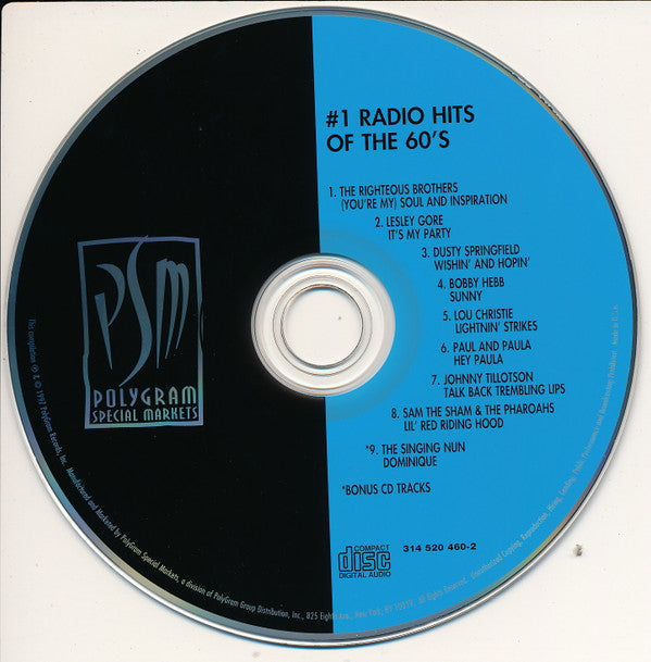 Various : #1 Radio Hits Of The 60's (CD, Comp)