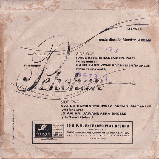 Shankar-Jaikishan : Pehchan (7", EP)