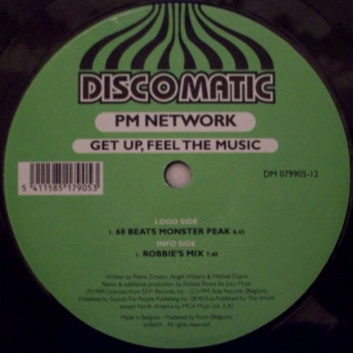 PM Network : Get Up, Feel The Music (12")