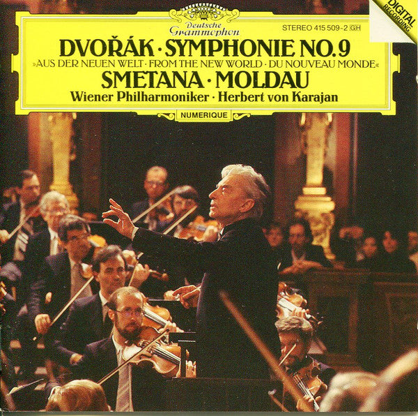 Antonín Dvořák, Bedřich Smetana / Wiener Philharmoniker, Herbert von Karajan : Symphonie Nr. 9 • Die Moldau (CD, Album)