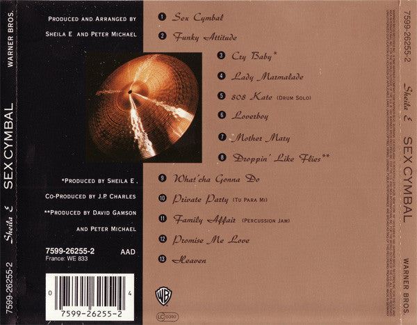 Sheila E. : Sex Cymbal (CD, Album)