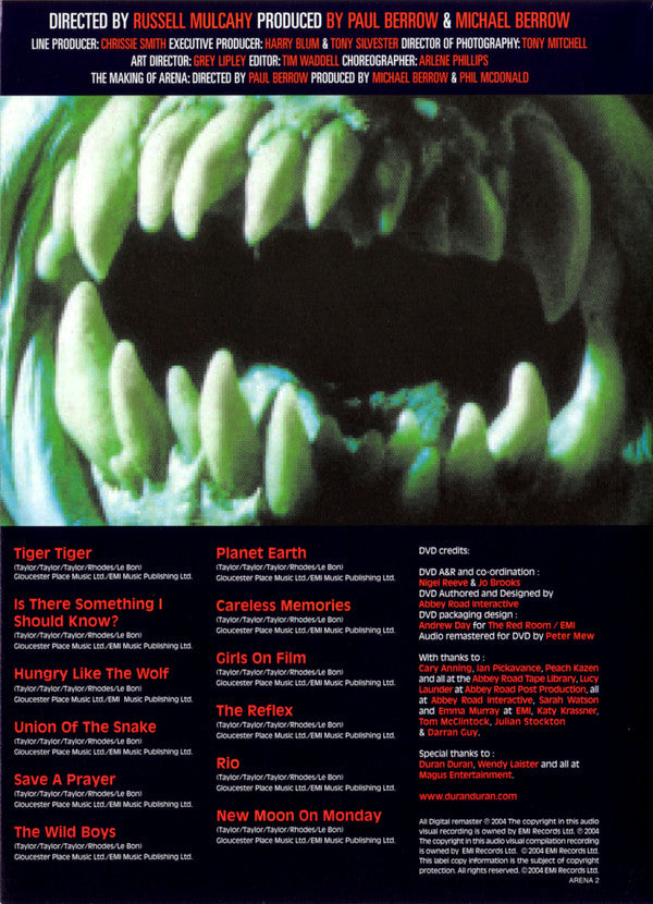 Duran Duran : Arena (An Absurd Notion) (DVD, RE, RM, NTSC)
