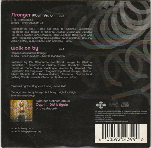 Britney Spears : Stronger (CD, Single)