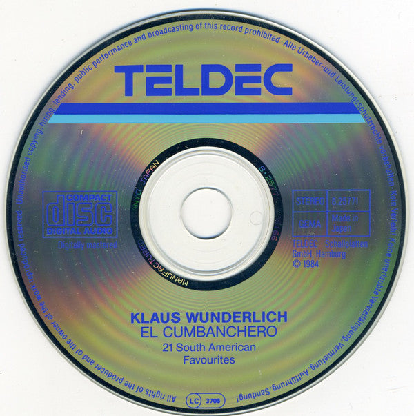 Klaus Wunderlich : El Cumbanchero (21 South American Favourites) (CD, Comp, RP)