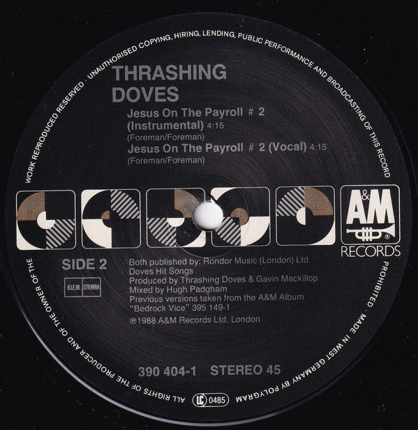Thrashing Doves : Reprobate's Hymn (12")
