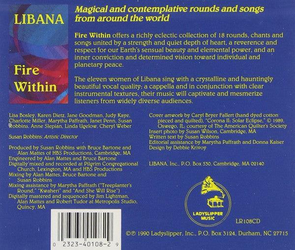Libana : Fire Within (CD, Album)