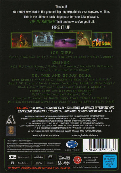 Various : The Up In Smoke Tour (DVD)