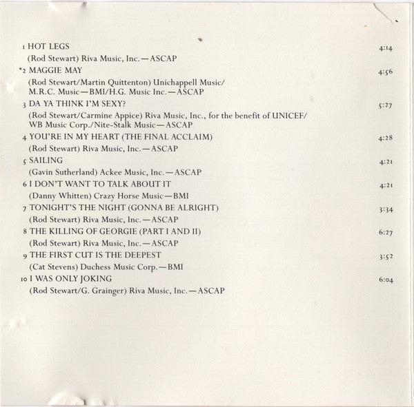 Rod Stewart : Greatest Hits (CD, Comp, RE, Tar)
