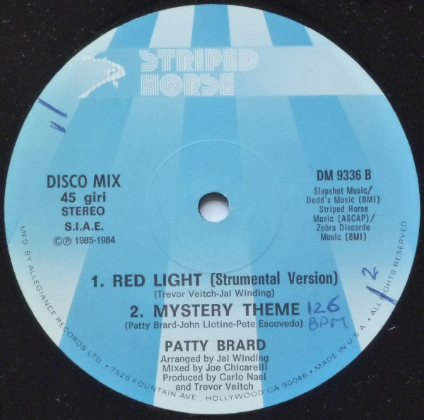 Patty Brard : Red Light (12")