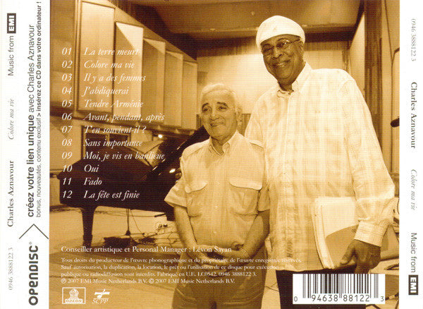 Charles Aznavour : Colore Ma Vie (CD, Album, Ope)