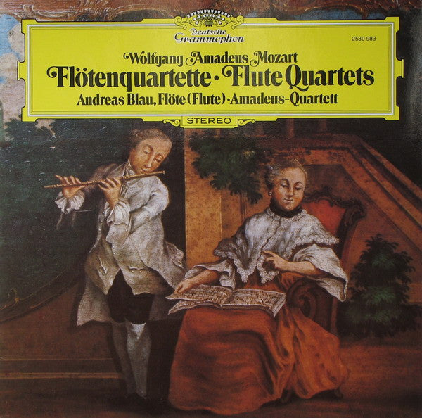 Wolfgang Amadeus Mozart / Andreas Blau • Amadeus-Quartett : Flötenquartette (LP)