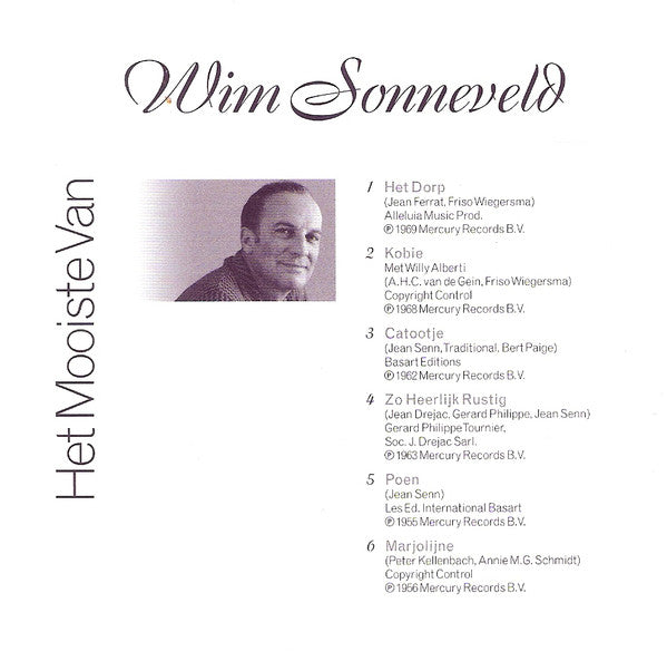 Wim Sonneveld : Het Mooiste Van Wim Sonneveld (CD, Comp)