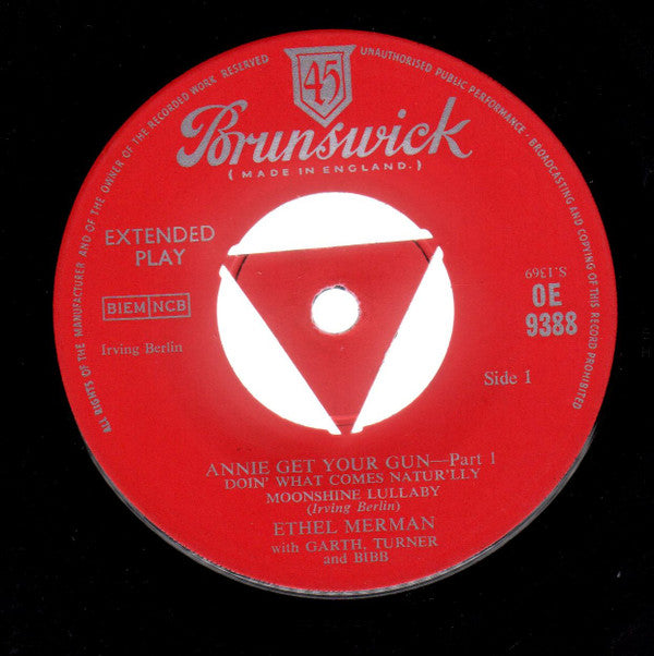 Ethel Merman And Ray Middleton : Annie Get Your Gun Part 1 (7", EP)