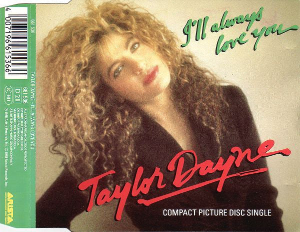 Taylor Dayne : I'll Always Love You (CD, Single)