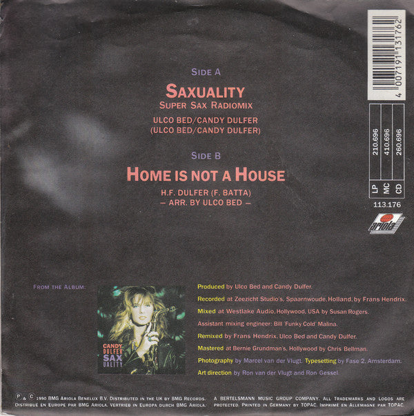 Candy Dulfer : Saxuality (7", Single)