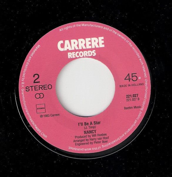 Nancy (8) : Tonight You Belong To Me (7", Single)