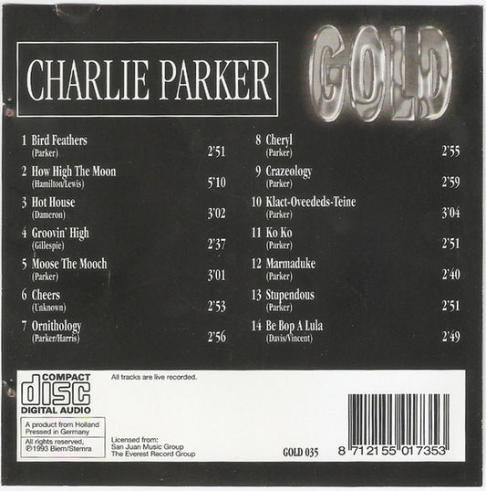 Charlie Parker : Gold (CD, Comp)