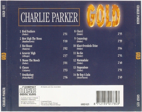 Charlie Parker : Gold (CD, Comp)