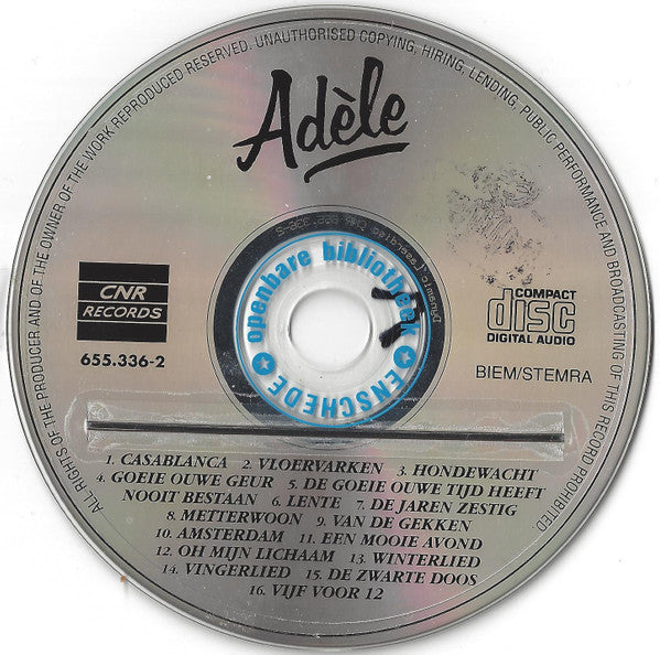 Adèle Bloemendaal : Adèle  (CD)