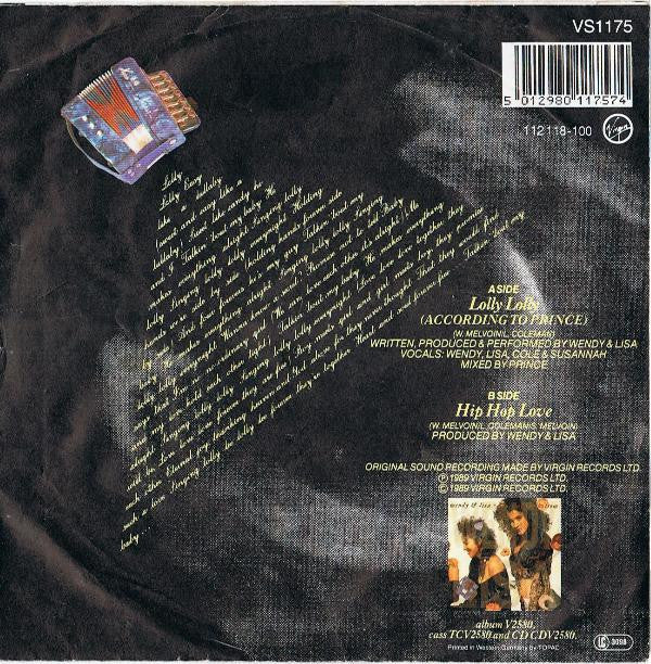 Wendy & Lisa : Lolly Lolly (7", Single)