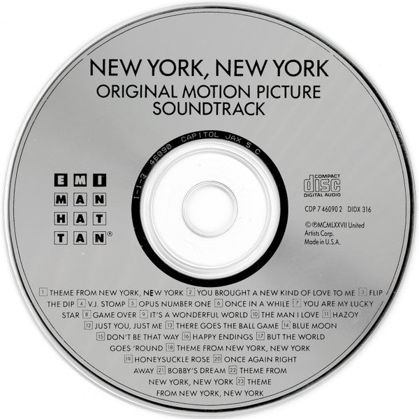 Liza Minnelli, Robert De Niro : New York, New York (Original Motion Picture Score) (CD, Album, RE)
