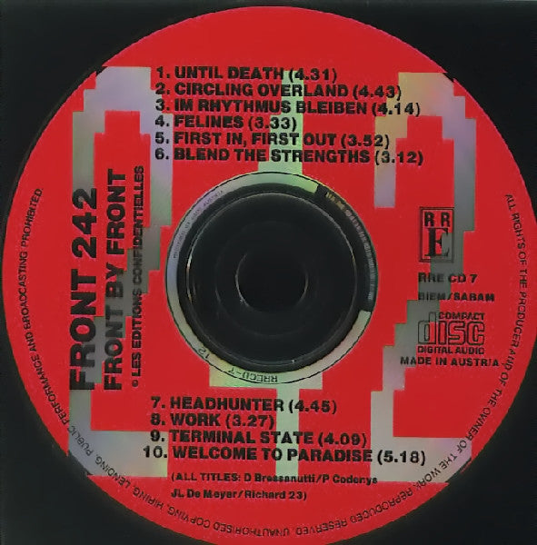 Front 242 : Front By Front (CD, Album)