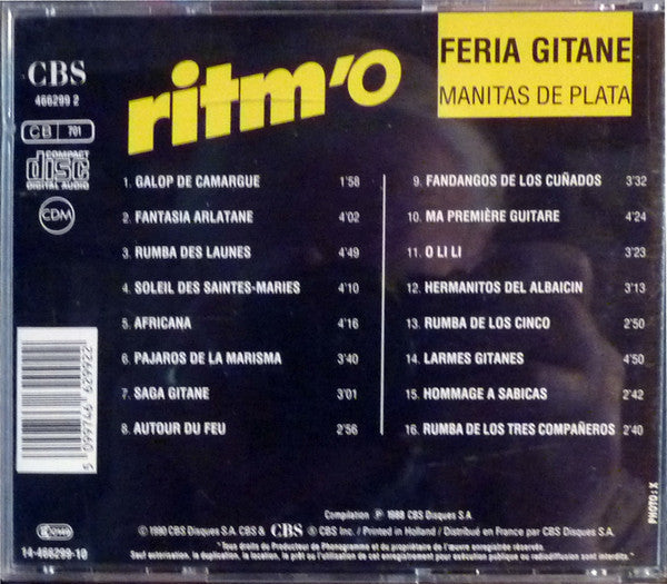 Manitas De Plata : Ritm'o - Feria Gitane (CD, Comp, RE)