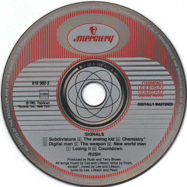 Rush : Signals (CD, Album, RE)