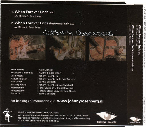 Johnny Rosenberg : When Forever Ends (CD, Single)