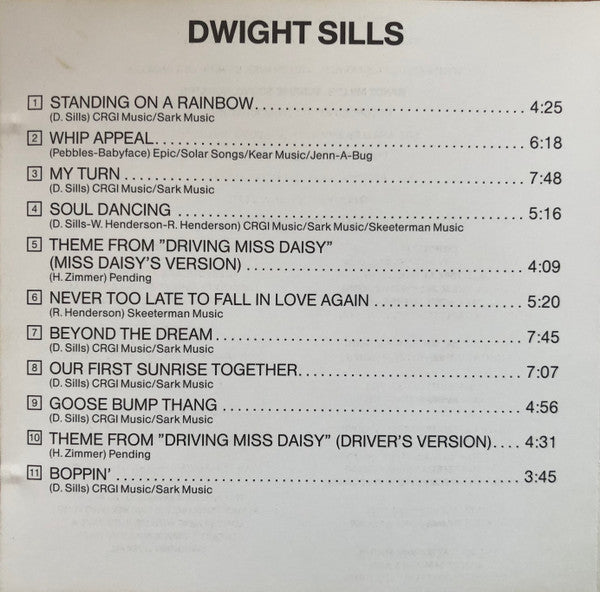 Dwight Sills : Dwight Sills (CD, Album)